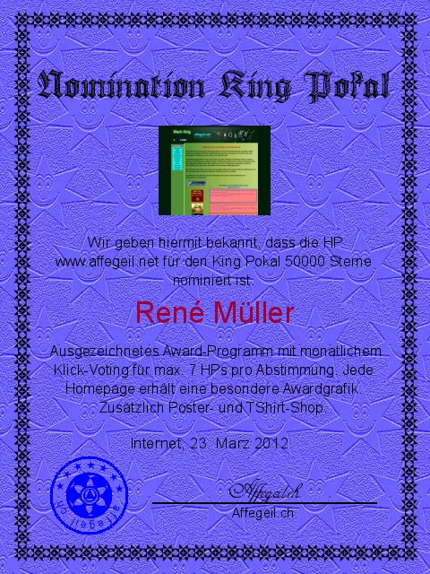 Nominationsurkunde Affegeil.net